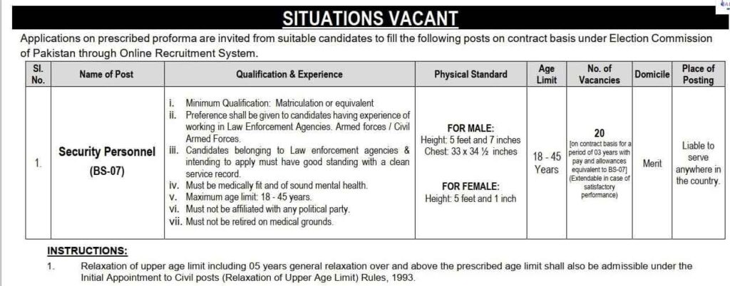 ECP Jobs Advertisement